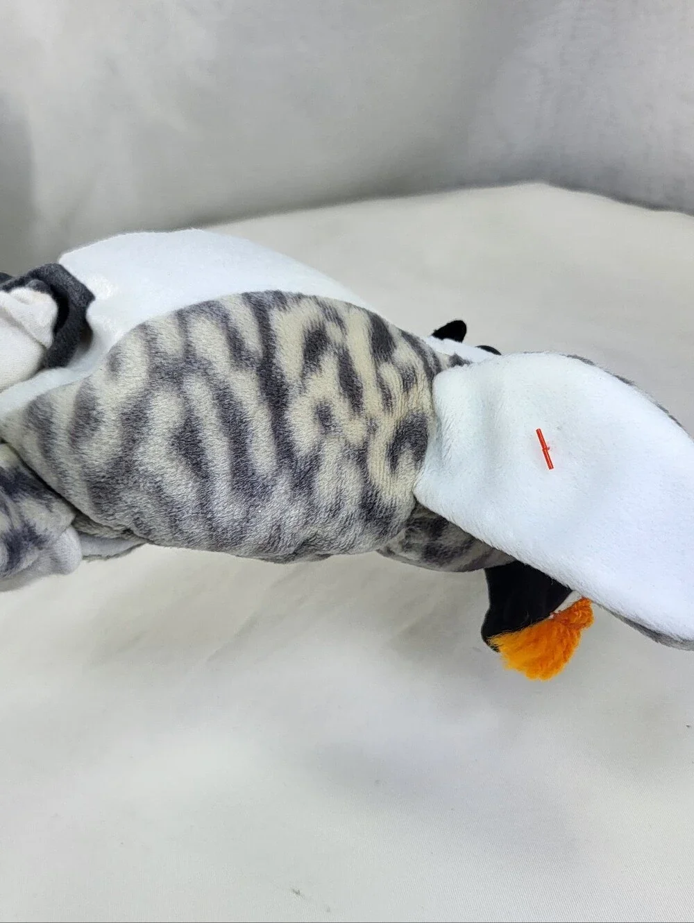 Ty Grey and White Owl Plush with Graduation Cap
